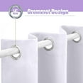 thumbnail image 4 of Flower Curtains for Bedroom - Floral Blackout Curtains for Living Room - Decorative Patterned Grommet Drapes - Window Treatments & Home Decor - 54 Inch Curtains 2 Panel Set - K&W103, 4 of 7