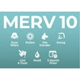 thumbnail image 3 of 19-7/8 x 21-1/2 x 1 MERV 10 Pleated Air Filters by Glasfloss. Case of 12. Replacement filters for Carrier, Payne, & Bryant., 3 of 4