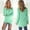 Green, variant on Blczomt Women's Sweater Long Sleeve Pullover Crewneck Sweater Comfy Brown Long Plain Casual Sweaters for Girls