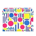 thumbnail image 7 of Yayeee Collapsible Cube Storage Bin with Lid Fabric Closet Decorative Basket with Handles, Red Retro Shapes, 7 of 7