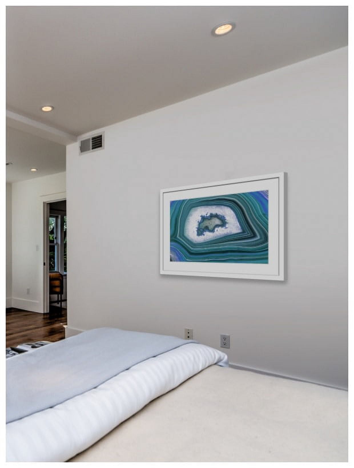 "Waves" Framed Painting Art Print, 30" x 1.5"