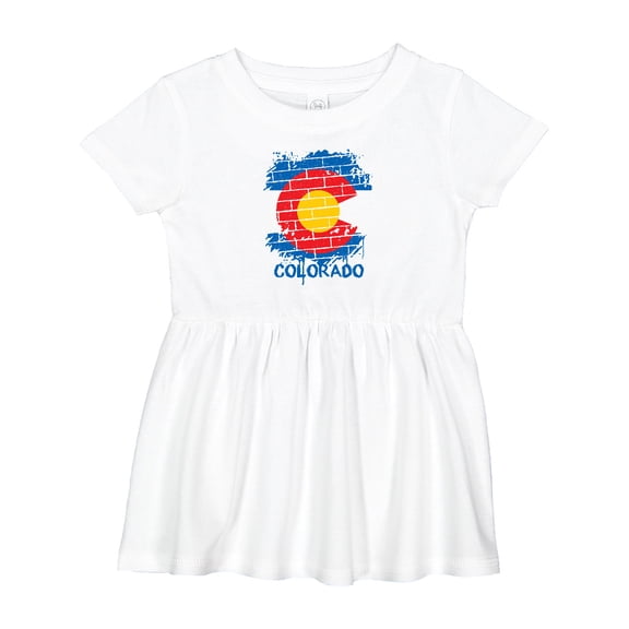 Inktastic Graffiti Colorado State Flag Girls Baby Dress