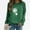 Green, variant on Up To 50% Off Crewneck Sweatshirts Women Women's Dandelion Print Casual Fashion Sweatshirt Top