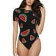 thumbnail image 1 of Balery Watermelon Body de cuello redondo de manga corta para mujer Tops de manga corta Tops básicos-Medium, 1 of 7
