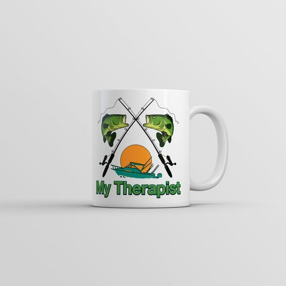 My Therapist Mug Funny Sarcastic Fishing Coffee Cup