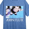 thumbnail image 5 of Aeon Flux Flying Crew Neck Short Sleeve Blue Heather Women's Night Shirt-XL, 5 of 5