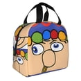 thumbnail image 2 of Lsque Sml Jeffy Print Insulated Lunch Bag with Thick Aluminum Foil Lunch Tote Bag with Front Pocket for Men and Women, Ideal for Work, School, Picnics, and Travel, 2 of 8