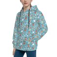 thumbnail image 2 of KLL Unisex Kids Boys Girls Hooded Pocket Pullover Hoodies-Funny Cartoon Animals, 2 of 5