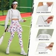 thumbnail image 6 of POLERO Women's Purple Pink Butterfly White Skirted Leggings Athletic Office Skirt with Leggings Fall Winter Yoga Tennis Skirt with Pockets Butt Lifting Full Length Running Lounge Pants, 6 of 7