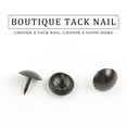 thumbnail image 2 of Uxcell Home Metal Round Cap Thumb Tack Nail Decoration Pushpin Black 9 x 9mm 200pcs, 2 of 7