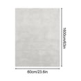 thumbnail image 6 of Banghong Short Pile Washable Very Soft Rug for Living Room Dining Room and Children's Room Flat Pile Plain Cream, 6 of 6