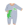 thumbnail image 2 of Funstuff Baby 3 Pack Zip Up Sleep N' Play Coveralls Newborn to Infant, 2 of 5