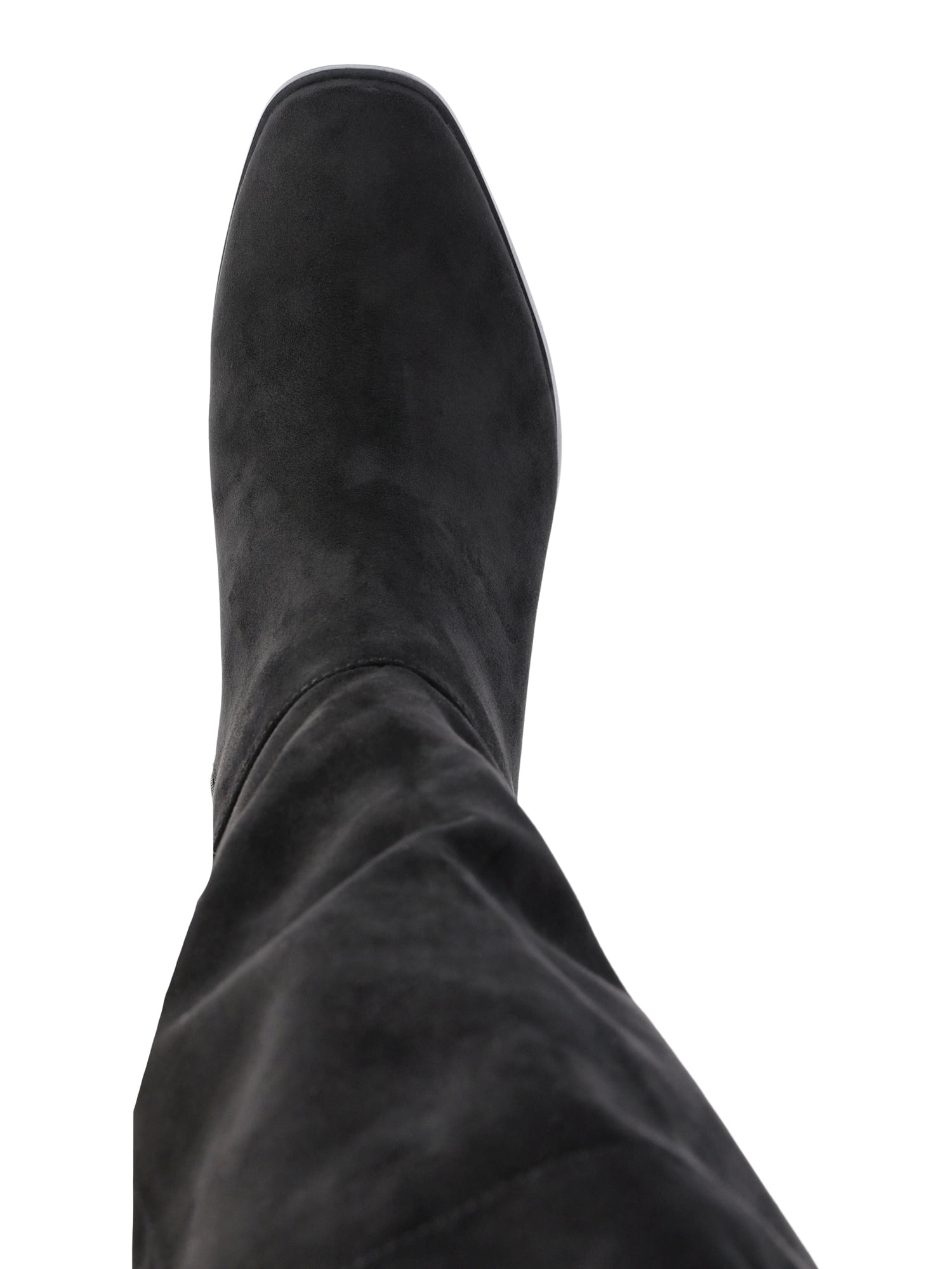 Time and Tru Women's Block Heel Over the Knee Boot, Wide Width Available