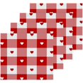 thumbnail image 2 of GZHJMY 12x12Inx2 Sets Reusable Soft Face Towel,Kitchen Hand Towel Bathroom Absorbent Towel,Gym Hotel Spa-Valentine's Day Check, 2 of 7
