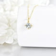 thumbnail image 6 of YAFEINI 14K Solid Gold 1.0 CT Moissanite Diamond Necklace for Women 14K Real Gold Moissanite Necklace Jewelry Gifts for Women, 6 of 6