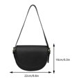 thumbnail image 3 of Bolso de hombro a la moda para mujer con 2 correas bolso de mano de PU bolso informal para chica, 3 of 8