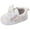 White, variant on enyan B'aby Gir'ls' Sneakers B'aby B'oys G'irls First Walking Shoes Infant Sneakers Crib Shoes Breathable Lightweight Slip On Shoes Pink,Size 5
