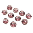 thumbnail image 4 of Abbracc 10PCS Coloré Glaçure Perles de Verre Lampwork 5mm Grand Trou Espaceur, 4 of 6