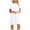 #7-White, variant on Pntutb Dresses for Women Casual Short Sleeve O-Neck Solid Ladies Loose Mini Dress