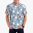 thumbnail image 1 of Fotbe winter Scarf beer Camiseta Polo de Golf para Hombre con Estampado – Camisa Deportiva Transpirable con Cuello Abotonado-XX-Large, 1 of 6