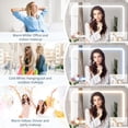 thumbnail image 2 of Ourlova Vanity Desk with LED Mirror & Power Outlets – Small Makeup Vanity Set with 2 Drawers, Cushioned Stool, 3 Light Modes for Modern Bedroom, 2 of 8