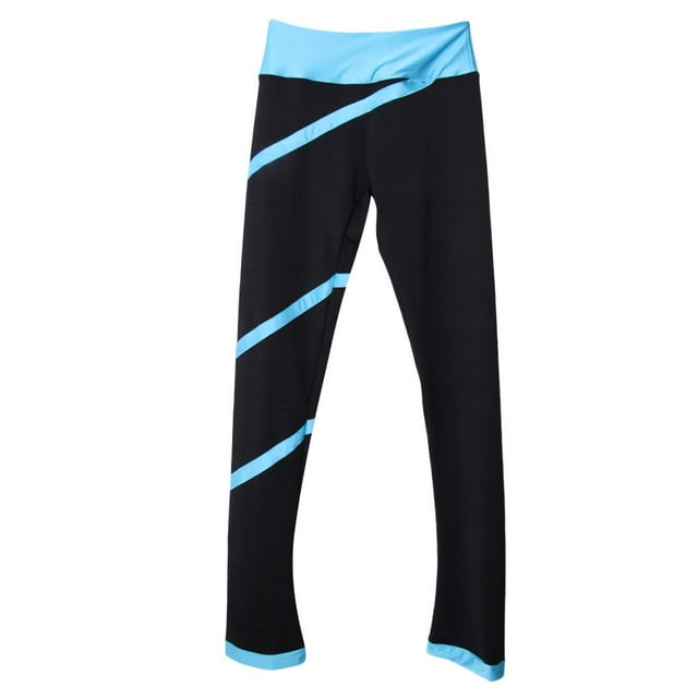 Breathable Skating Tights Spiral Striped Light L