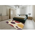 thumbnail image 4 of Ahgly Company Indoor Square Patterned Khaki Gold Area Rugs, 7' Square, 4 of 6