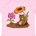 thumbnail image 4 of Inktastic Cute Chipmunk on Lunch Break with Flowers Boys or Girls Baby Bodysuit, 4 of 5
