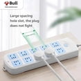 thumbnail image 2 of Regleta de enchufes múltiples de la marca Bull, de línea larga, multifuncional, para el hogar, dormitorio, enchufe eléctrico con cables, 2 of 4