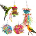 thumbnail image 1 of 4-Pack Broken Bird Toys Small Parrot Chew Toys Parrot Cage Foraging Hanging Toys Small Bird Parakeet Parrot Love Bird Cockatiel, 1 of 4