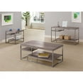 thumbnail image 3 of Coaster Table Carrée en Nickel Gris et Noir Vieilli, 3 of 3