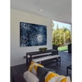 thumbnail image 4 of Marmont Hill - "Blue Floral Burst" Painting Print on Wrapped Canvas, 4 of 5