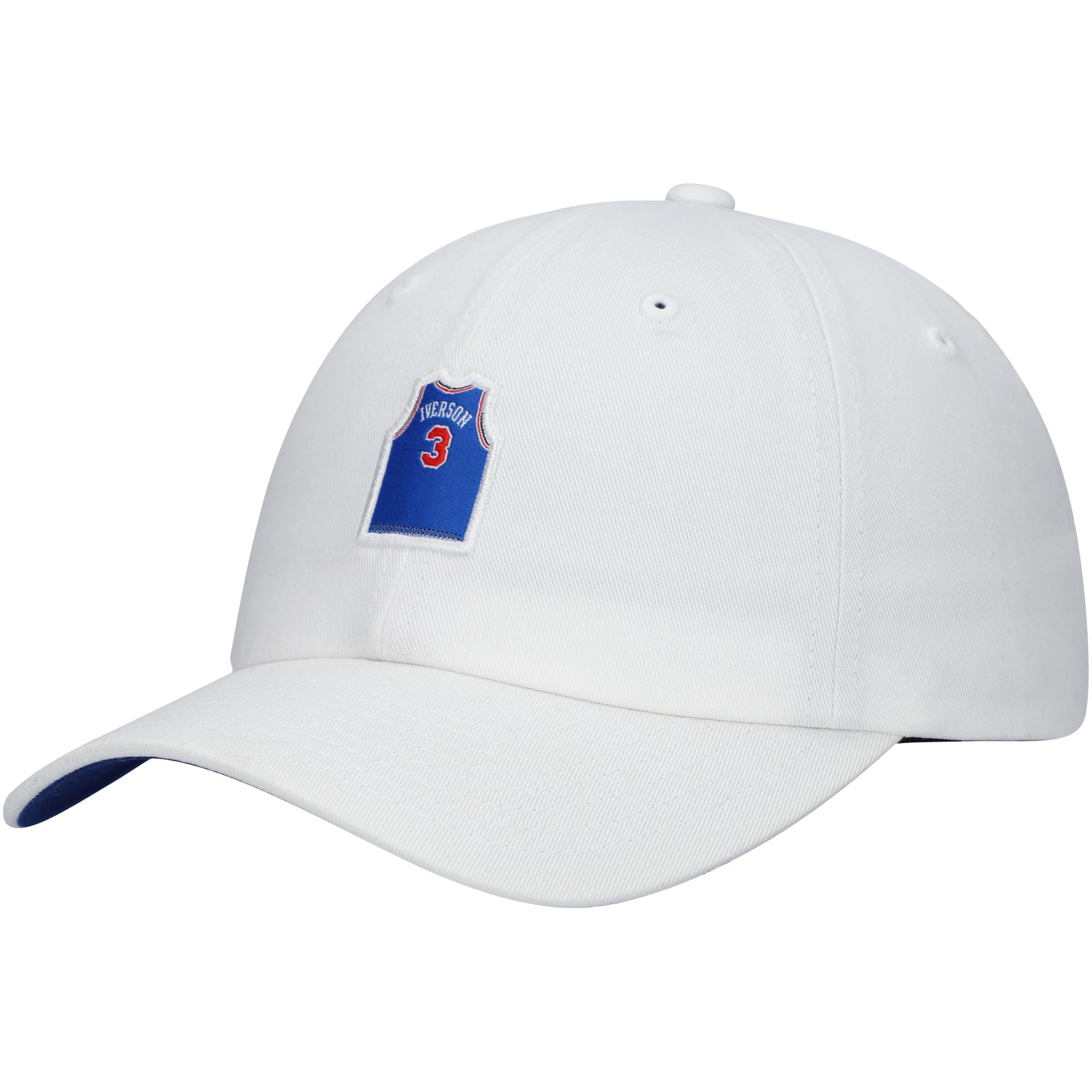 Allen Iverson Philadelphia 76ers Mitchell Ness Hardwood Classics Tiny Jersey Adjustable Hat White Walmart Com Walmart Com