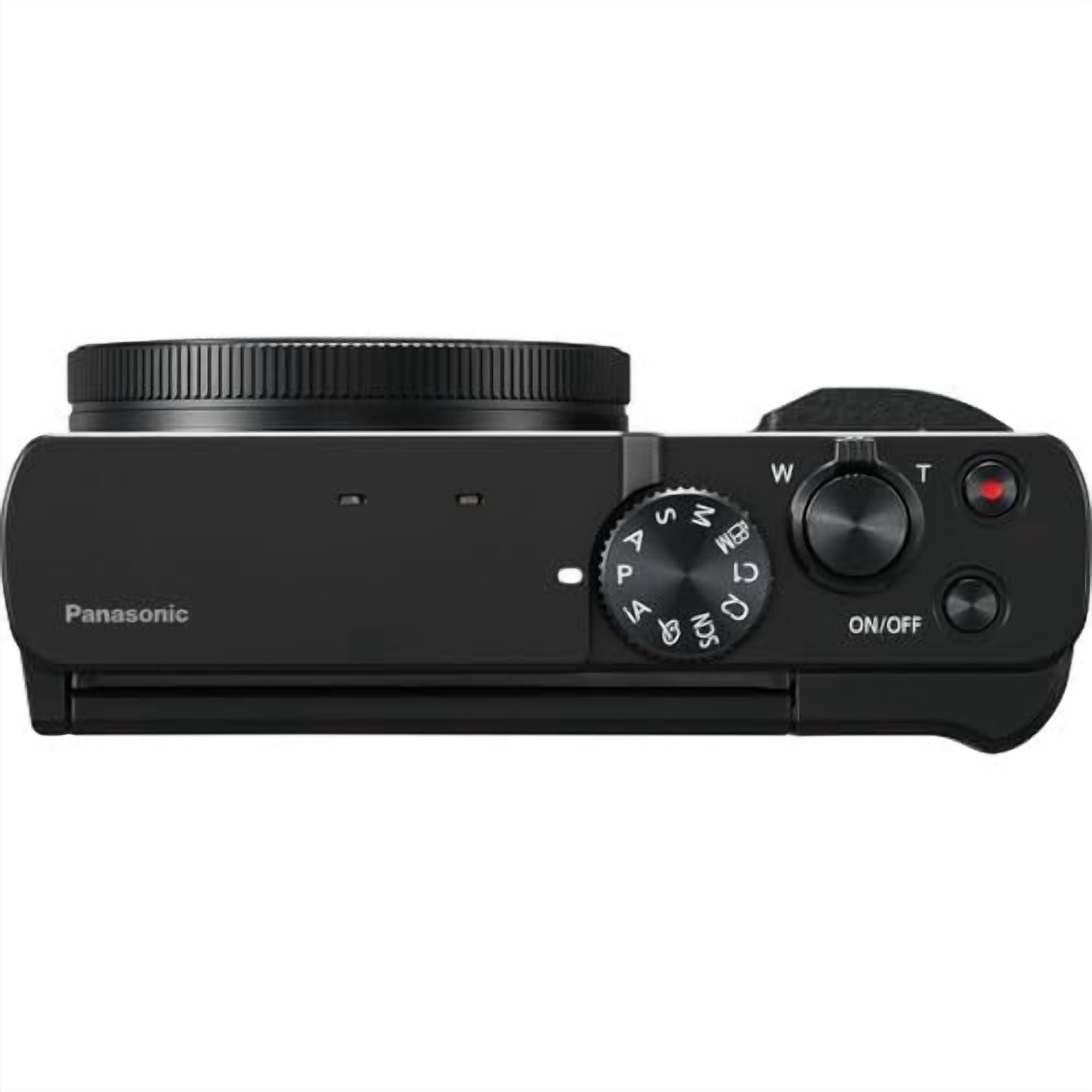 Panasonic ZS99 Digital Camera (Black) Bundle + Accessory Kit with 64GB Ultra Memory, Hand Grip Tripod, Carry Case, Editing Software Package & More (20 Items)