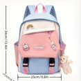 thumbnail image 2 of Primary School Schoolbag, Children's Schoolbag, Cute Large Capacity Backpack For Aged 3-6 Boys And Girls (charm & Badge Random), 2 of 5