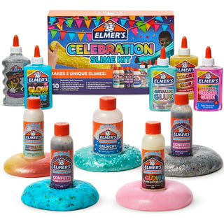  Elmer's Slime Starter Kit, Clear School Glue, Glitter Glue  Pens & Magical Liquid Activator Solution, 9 Count : Arts, Crafts & Sewing