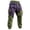 Green, variant on Rexolia Mens Gothic Zombie Jogger Sweatpants Distressed Patchwork Drawstring Cuffed Halloween Street Beige L