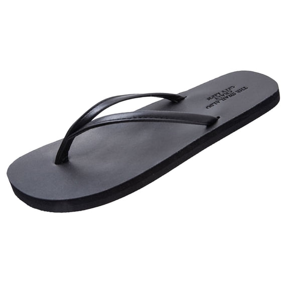 JIAHONG Sandals For Men Square Toe Flat on Summer Sandals, Lightweight and Comfortable Shoes for Beach, Shower, Pool and Casual Walking, Black