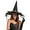 Diamond Pattern Black White, variant on Ayieyill Halloween Witch Hats for Women with Lamp Cosplay Party Halloween Costume Accessory Black