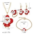 thumbnail image 6 of Toyvian Holiday Sets for Women Christmas Necklace Earrings Bracelet Alloy 4-Pcs, 6 of 8