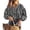 Black, variant on Women Fall Plaid Long Puff Sleeve Shirts V Neck Casual Blouses Gingham Button Down Oversized, Pleated Drop Shoulder Cotton Tops, Dressy Casual, Work Vacation Travel, Fall Outfits Trendy