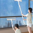 thumbnail image 2 of Double Side Glass Cleaner with Long Handle Household Water Stains Removal Tool for High Window, 2 of 5