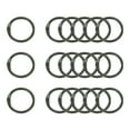 thumbnail image 1 of Uxcell 18Pcs Loose Leaf Binder Rings, 0.9 Inch Metal Open Card Rings Heavy Duty Book Rings for Key Index Card Rings Paper Rings Office, Black, 1 of 7