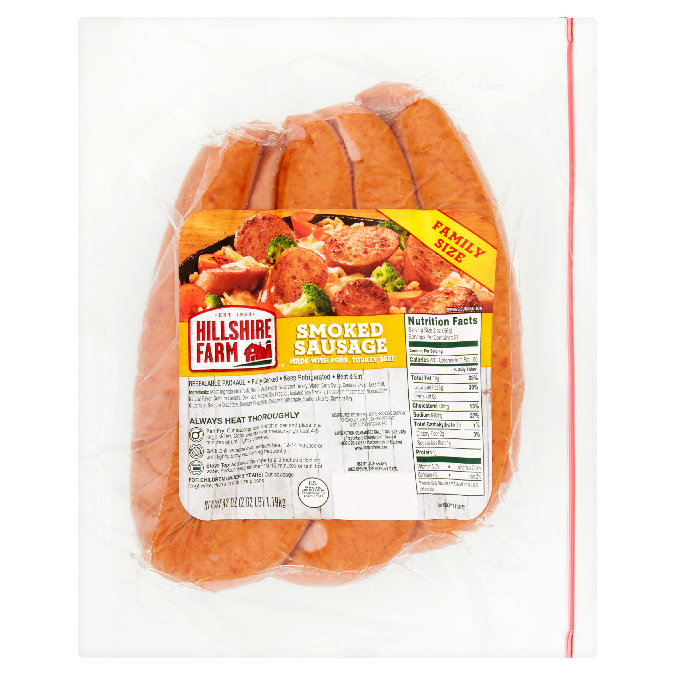 Hillshire Farm Smoked Sausage Family Size, 42 oz by The Hillshire Brands Company