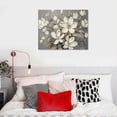 thumbnail image 4 of COMIO Magnolia Simplicity Neutral Gray Canvas Wall Art, 4 of 4