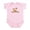 Petal Pink, variant on - Topsail Island NC Palm Trees Design Infant Bodys - Baby Light Bodysuit, Size Newborn - 24 Months