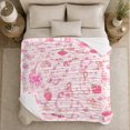 thumbnail image 5 of Whimsical Sweet Treats And Pearls Detailed Visual Pattern Cheerful Fantasy Art Lovers Expressive Room Motif Warm Flannel Blanket, Housewarming Gift for Bedroom and Living Room Home Decor, 5 of 9
