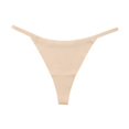thumbnail image 2 of KHONTS Thongs for Women Low Rise Seamless No Show Thong T Back Underwear Beige S, 2 of 4