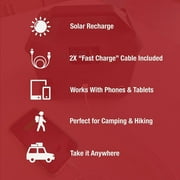 4Patriots Patriot Power Sidekick Solar Generator, 300wH Portable Power Station with 40 Watt Solar Panel, AC Fast Charging in 5 Hours, Dual 110V AC Outlets, Only 8 Lbs