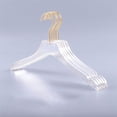 thumbnail image 3 of 15 Perchas Transparentes para Ropa Con Gancho Dorado, Perchero Transparente para Ropa Con Muescas para Niñas Pequeñas, 3 of 6